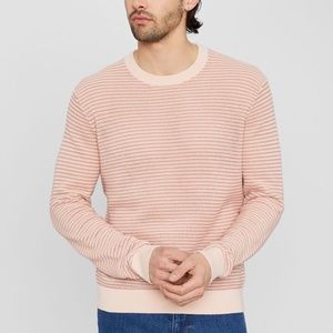 Mesh Crew Sweater - New With Tags - NEVER WORN - Pink Mix